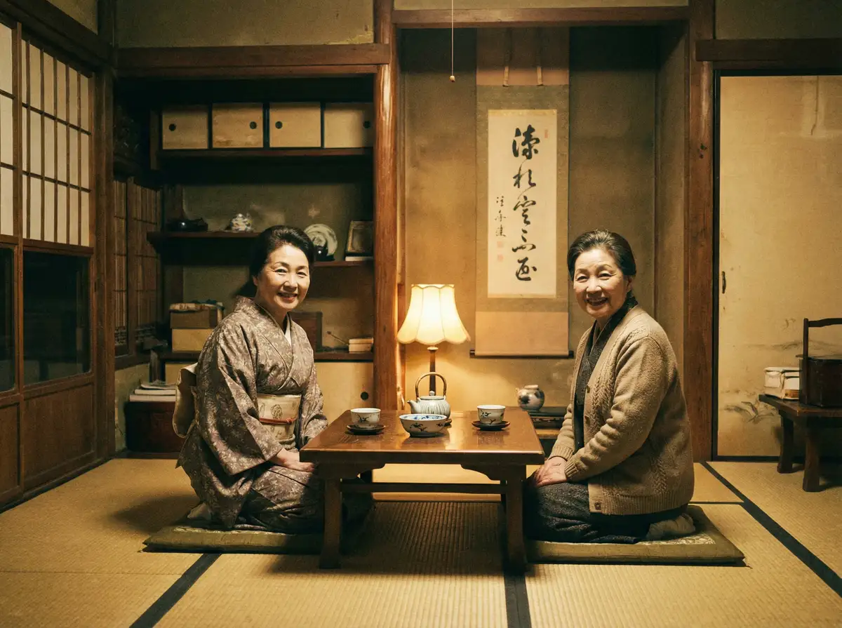 两位优雅的 蜜桃传媒-蜜桃传媒高清播放~蜜桃传媒独家资源站 在日式茶室中品茶交谈